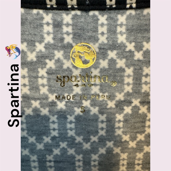 Spartina Black and Cream Patterned Dress. Size Small. EUC - Picture 2 of 5